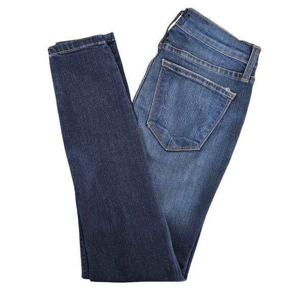 Judy Blue Skinny Mid Rise Ankle Blue Denim Jeans | Women's 7 / 28 - Picture 1 of 16